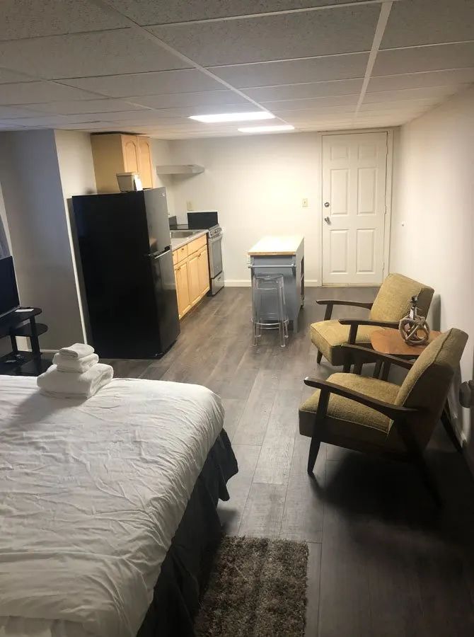 Private Extended Stay (2nd Floor) at Red Fox Inn — full kitchen, quiet upper-level unit